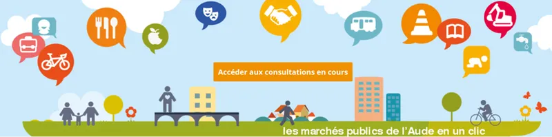 Accès à la plateforme des marchés publics de l'Aude